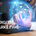 Digital Marketing futuristic interface