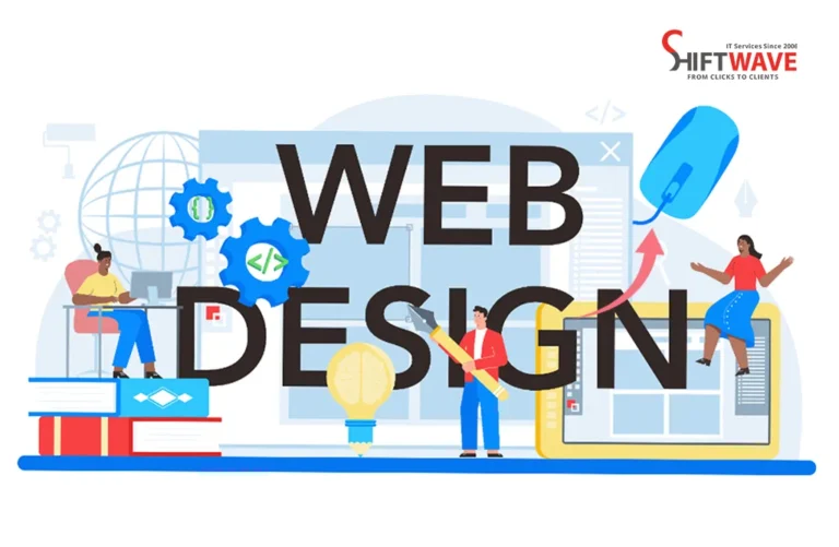 Web Design and Development Concept with Coding Elements - Shiftwave
