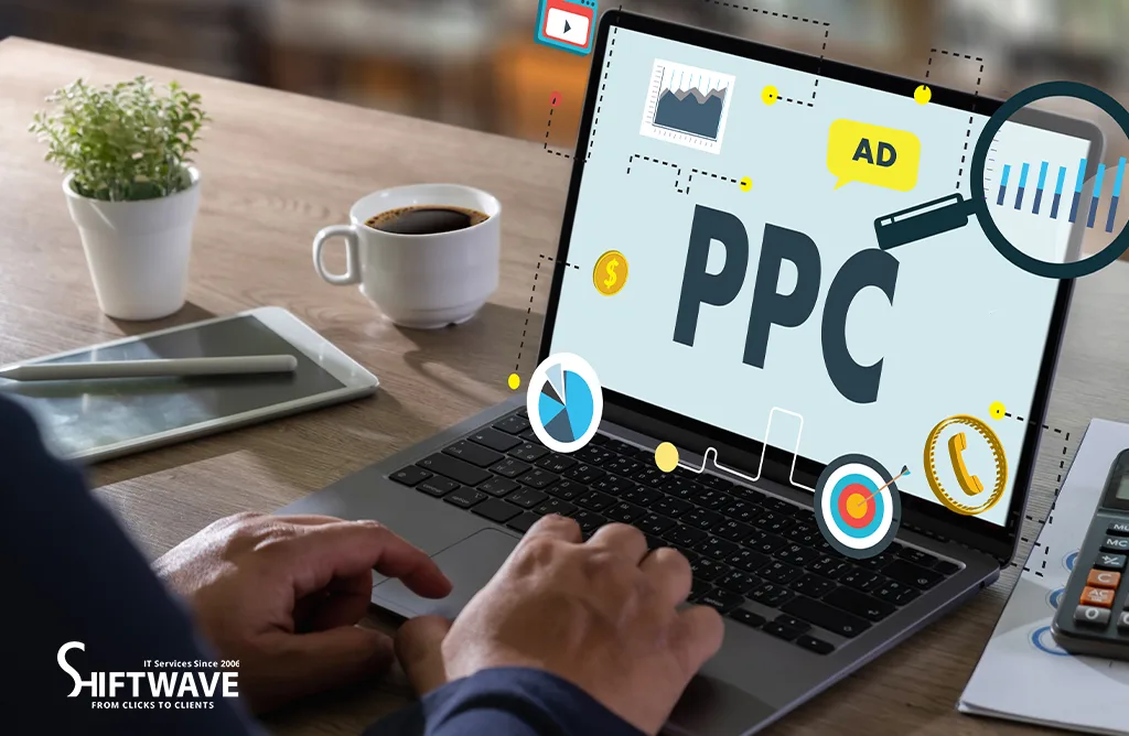 PPC Advertising Dashboard on Laptop Representing Paid Digital Marketing