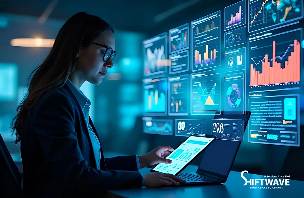 Data Analytics Dashboard Showing Marketing Performance Insights