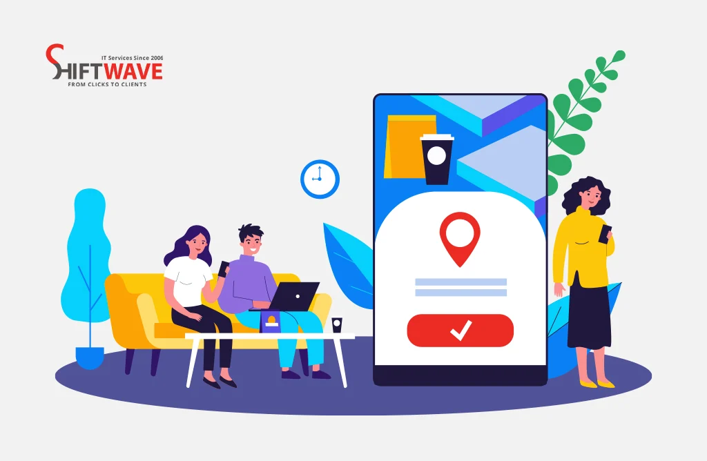 Local Digital Marketing Concept With Mobile and Location-Based Services