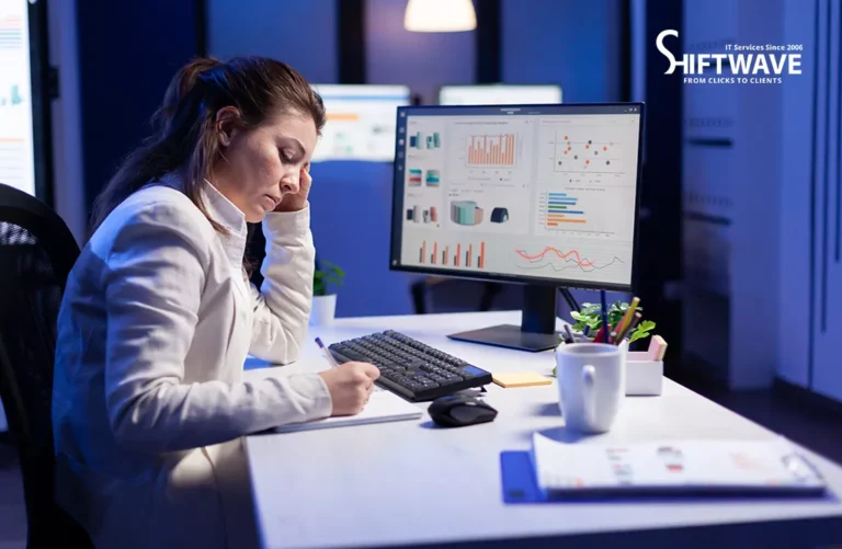 Marketing Professional Reviewing PPC Campaign Performance And Advertising Results