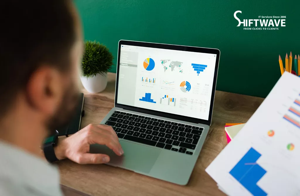 PPC Campaign Performance Analytics Displayed On A Laptop Screen